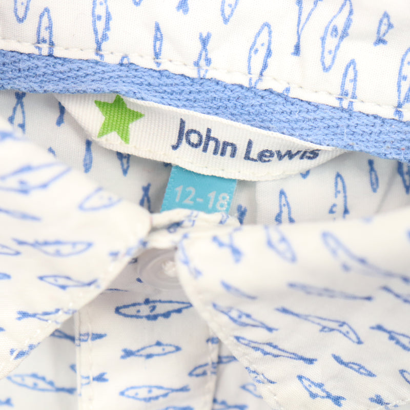 12-18 Months John Lewis Shirt Vest EUC