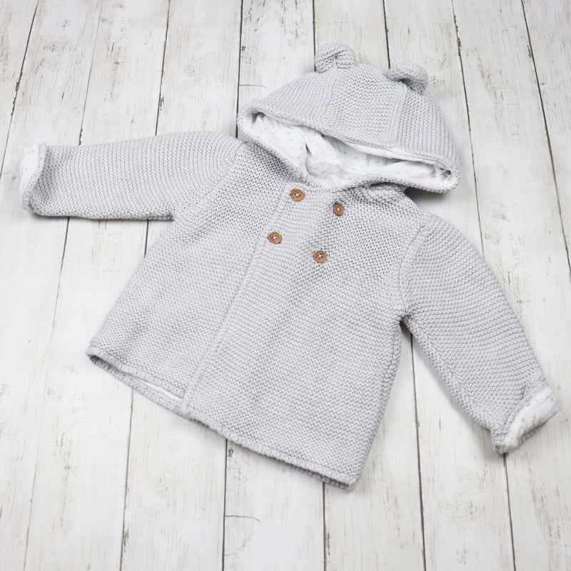 9-12 Months M&S Hooded Cardigan VGUC