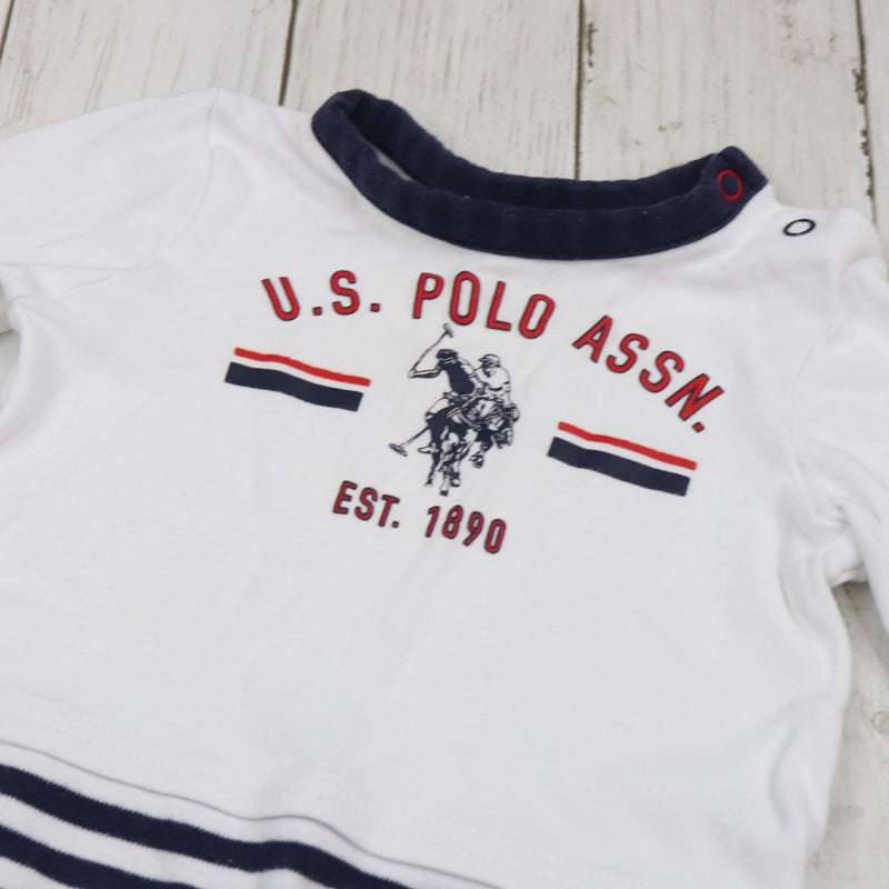 6-9 Months U.S. Polo Assn. Rompersuit GUC