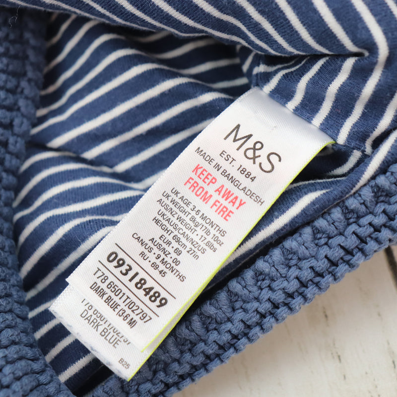 3-6 Months M&S Hooded Cardigan VGUC