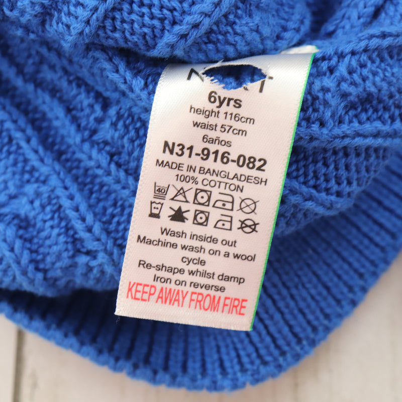 Blue Cable Knit Jumper BNWOT (multiple sizes)