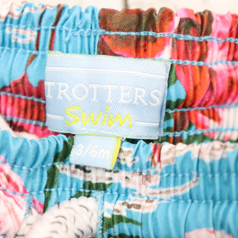 3-6 Months Trotters Swimming Trunks EUC