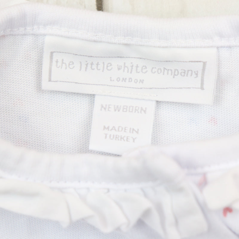 Newborn The Little White Company Rompersuit EUC