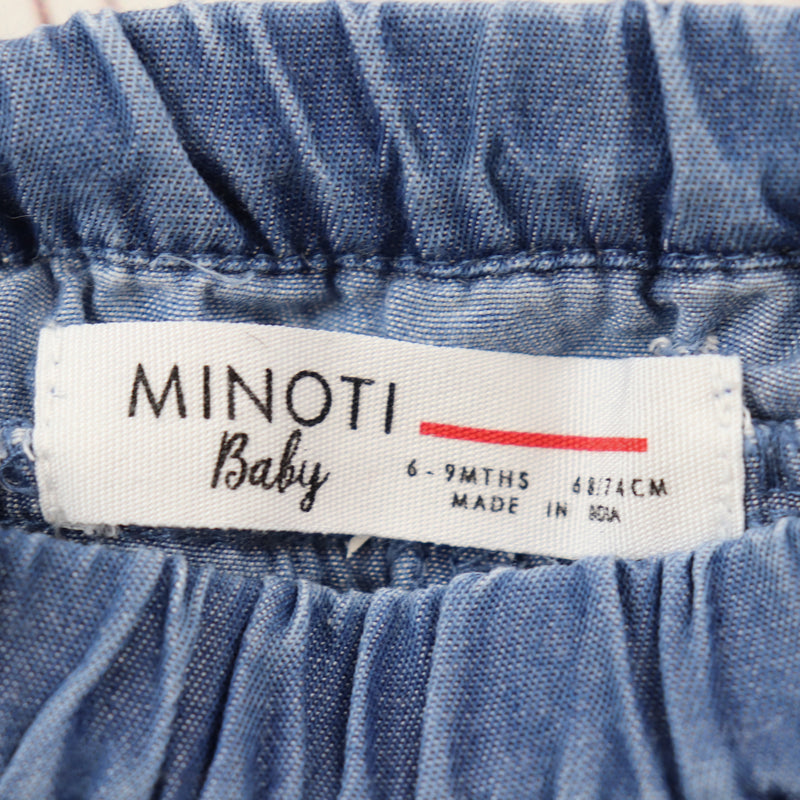 6-9 Months Minoti T-Shirt and Shorts Set GUC