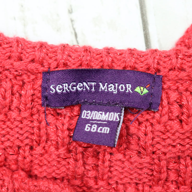 3-6 Months Sergent Major Knitted Poncho EUC