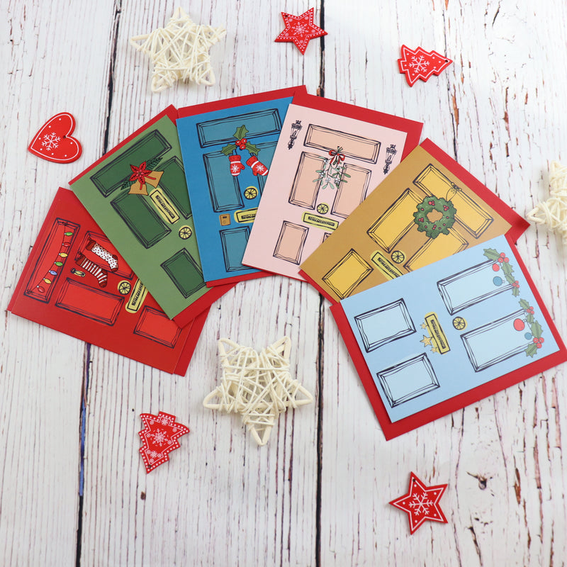 Charity Christmas Cards - 100% Recycled Paper, Set of 6